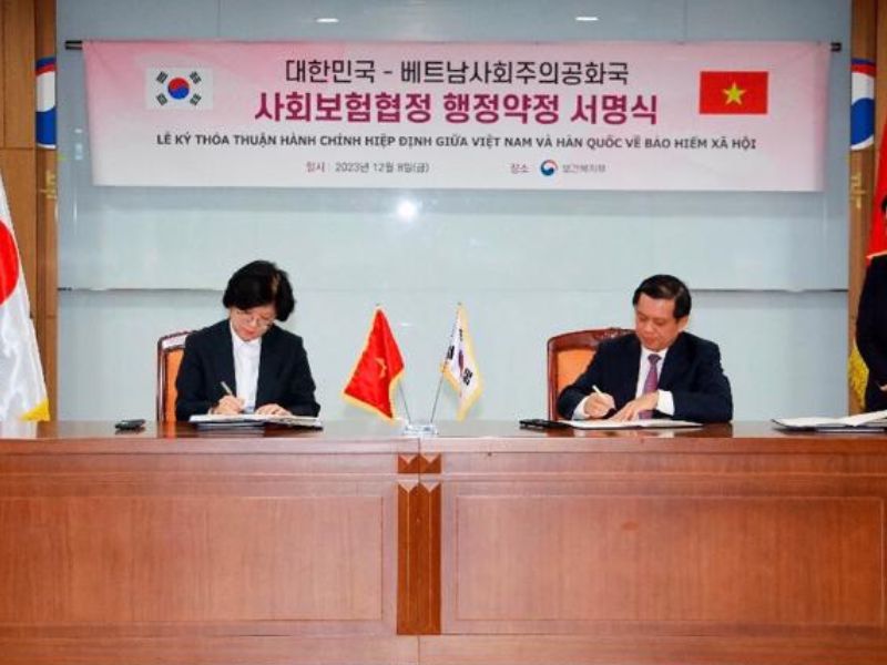 VIETNAM - SOUTH KOREA SIGNED AN AGREEMENT TO IMPLEMENT THE AGREEMENT ON SOCIAL INSURANCE